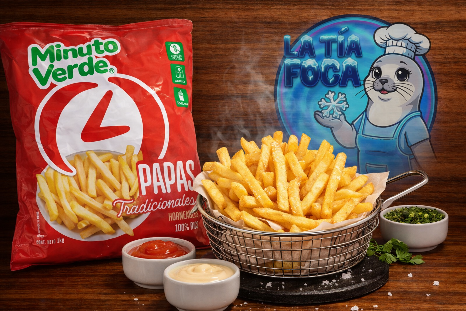 Papas Pre Fritas Minuto Verde Tradicionales 1 k