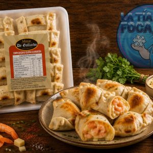 Empanadas de Queso Camarón, para Freír, 10 Unidades, De Gallardo